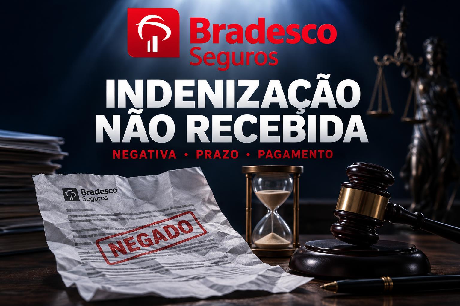 Bradesco Seguros não pagou a indenização? Veja isso sobre negativa, prazo e documentos