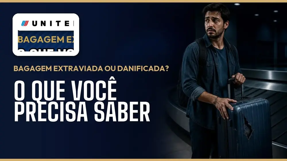 Bagagem extraviada ou danificada na United Airlines: o que você precisa saber